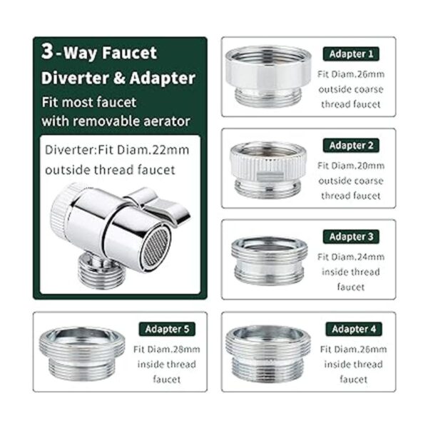 Sink Hose Shower Sprayer Attachment Faucet Extension w 5_5