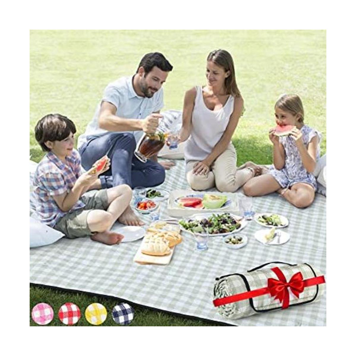 ZAZE Manta de picnic extra grande para exteriores 80 x 80