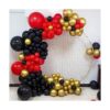 Kit de arco de guirnalda de globos rojos y negros 157_1