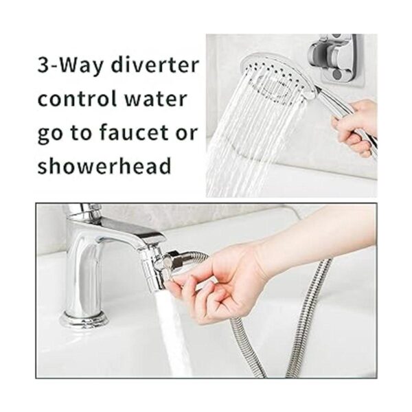 Sink Hose Shower Sprayer Attachment Faucet Extension w 5_3