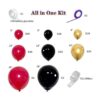 Kit de arco de guirnalda de globos rojos y negros 157_2