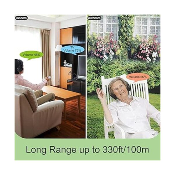 Zanchie Auriculares inalámbricos para ver TV con_5