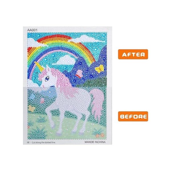 ZALIAFEI Pintura de diamantes para niños con marcos kit_4