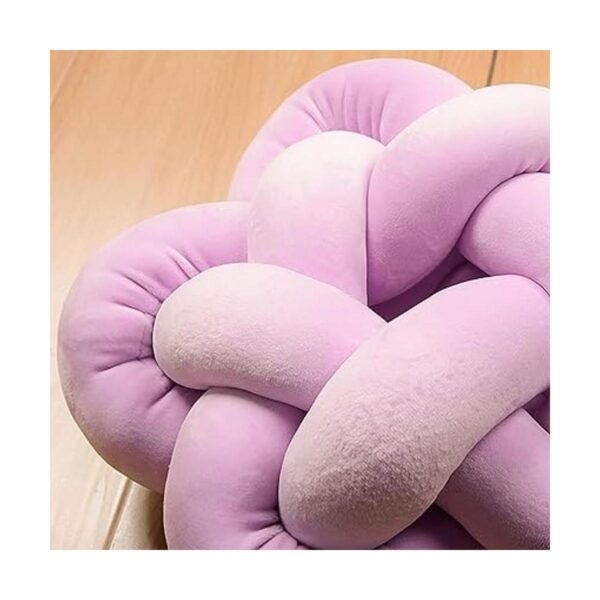 ZANYB Almohada de felpa con nudo hecho a mano con