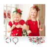 Cuentas de arcilla de Navidad 24 estilos de colgantes