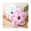 ZANYB Almohada de felpa con nudo hecho a mano con