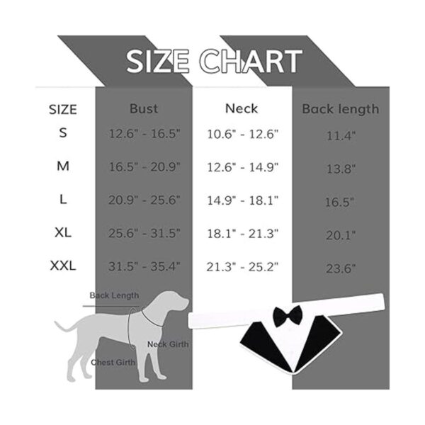 ZARYIEEO Conjunto de esmoquin para perro traje de fiesta