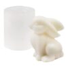 ZAKVOOR Moldes de silicona para velas de conejo 3D molde