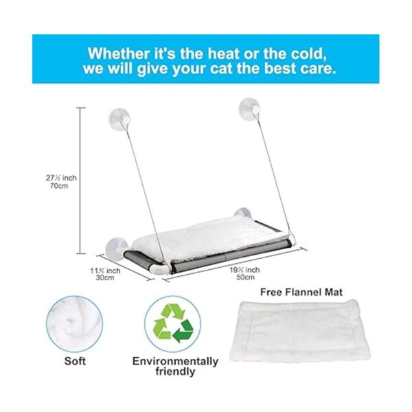 ZALALOVA Percha para ventana de gato hamaca para gato_2