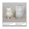 ZAKVOOR Moldes de silicona grandes para velas de búho de