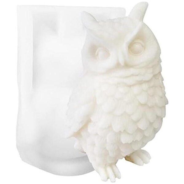 ZAKVOOR Moldes de silicona grandes para velas de búho de
