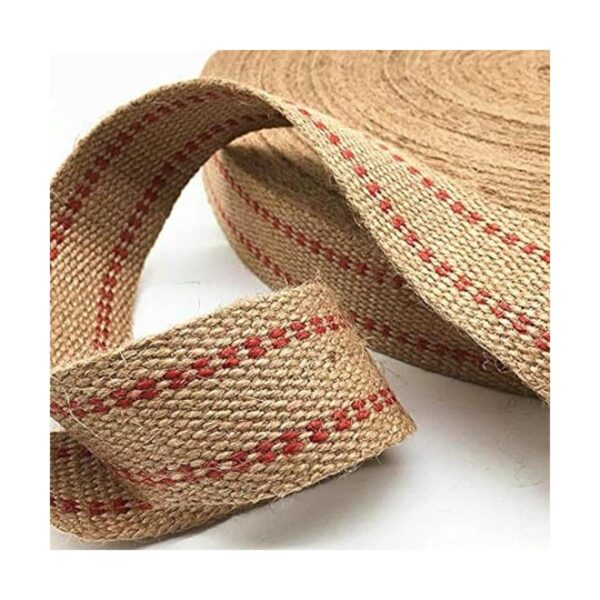 ZAIONE Rollo de cinta de yute de arpillera natural de 10