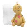 Molde de silicona para velas de muñeca de terror de