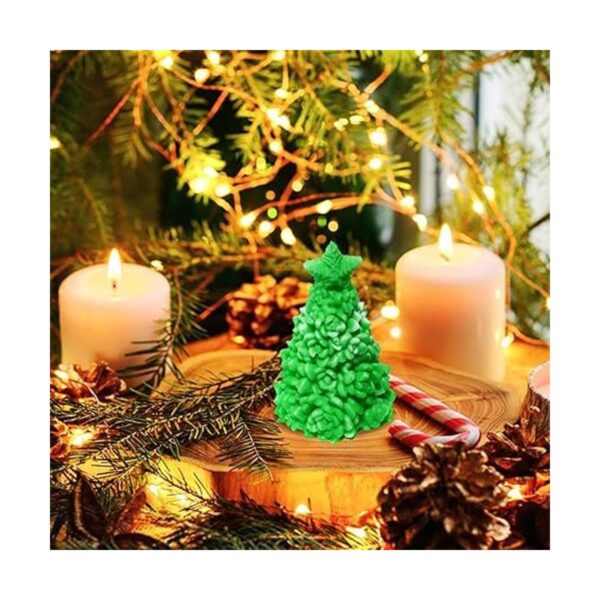 ZAKVOOR Moldes de velas en forma de árbol de Navidad para_4