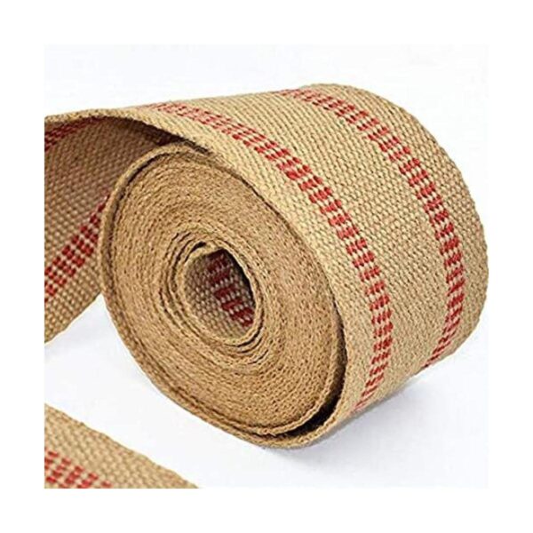 ZAIONE Rollo de cinta de yute de arpillera natural de 10