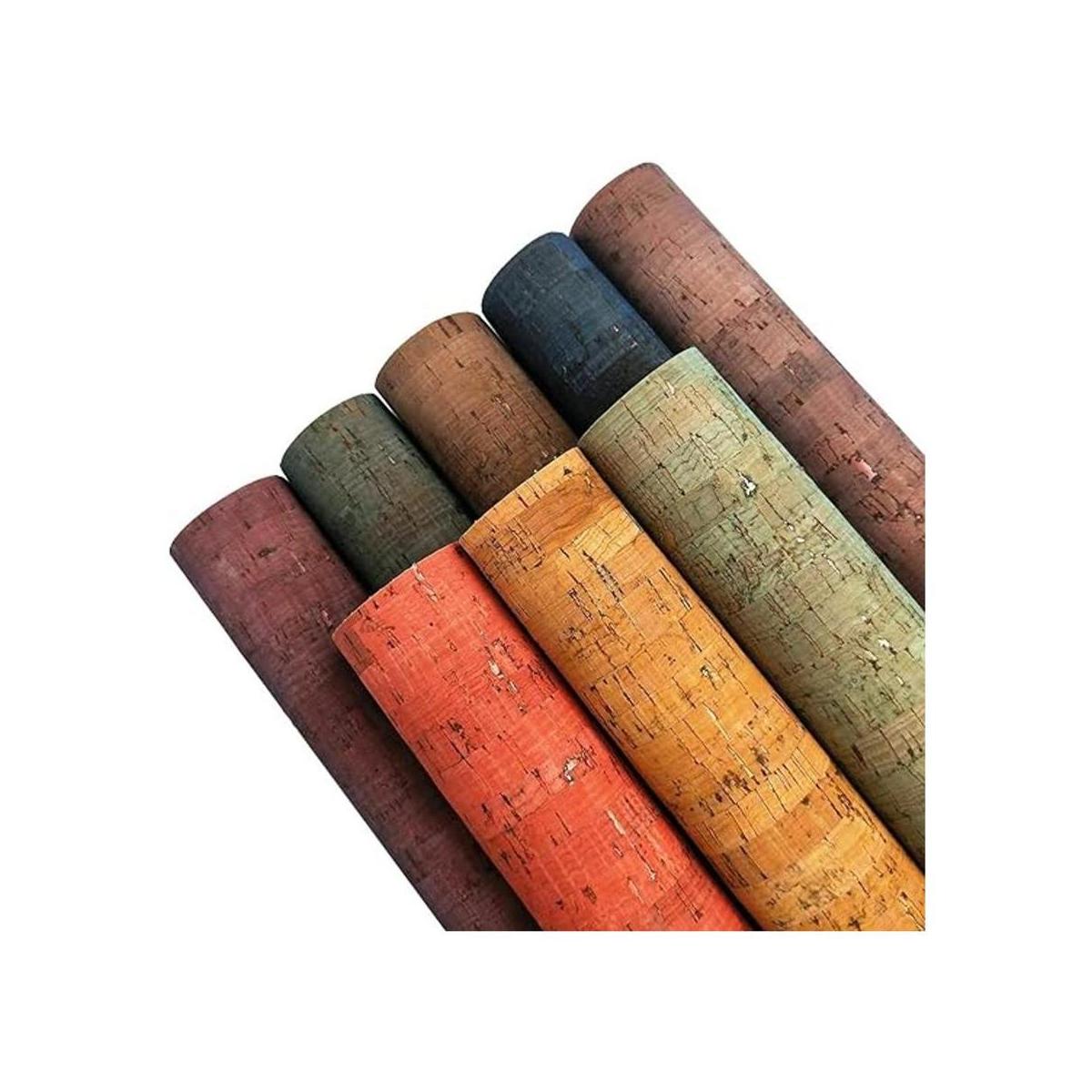 ZAIONE Hojas de cuero sintético de corcho 8 piezas de