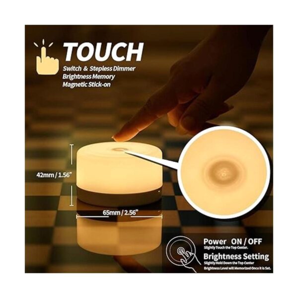 Lámpara de noche con sensor táctil y luz regulable_2