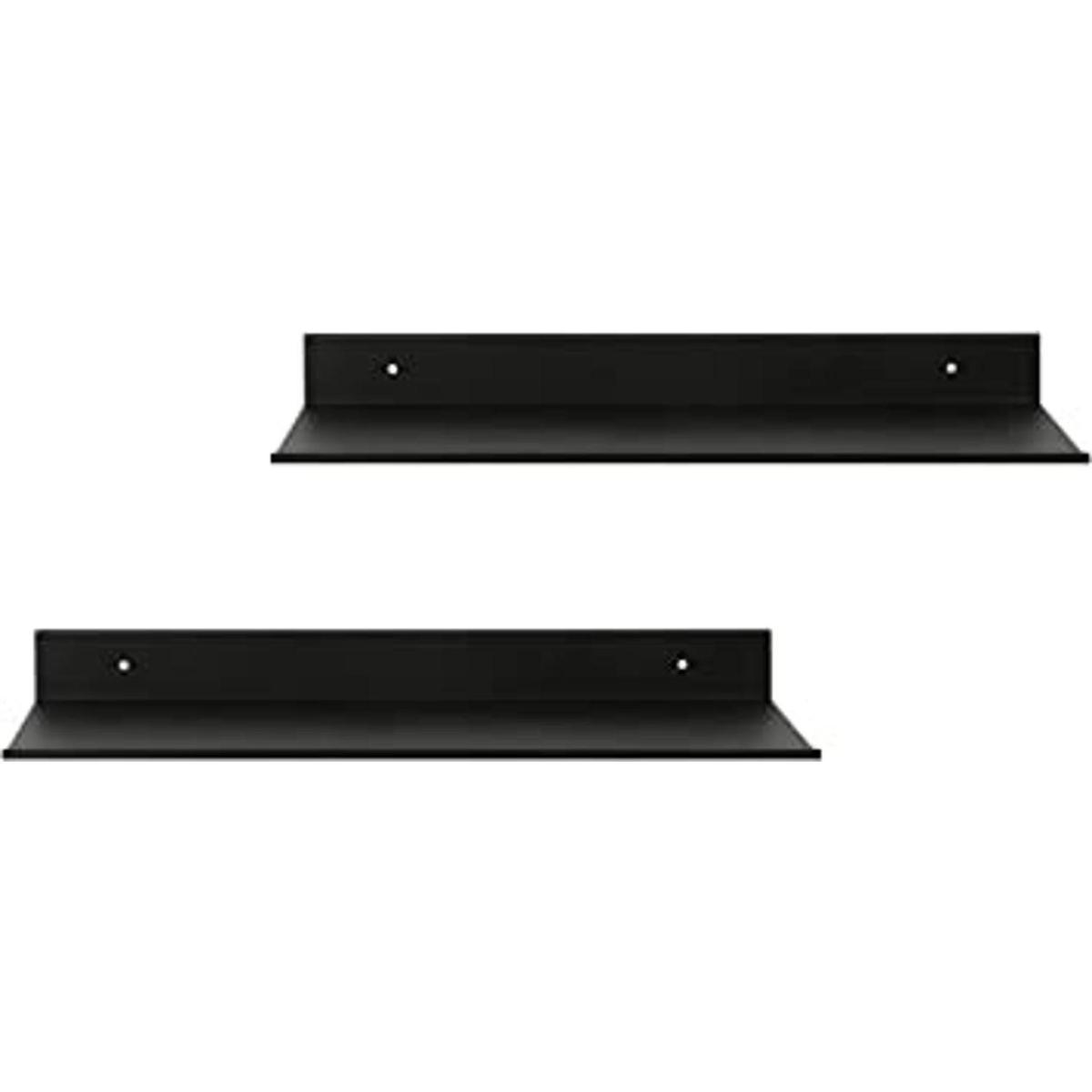 Estante negro de pared