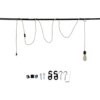 Cable de luz colgante de 15 pies kit de luz colgante con_3
