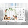 Yuzioey Manta mensual para bebé diseño de animales del_4