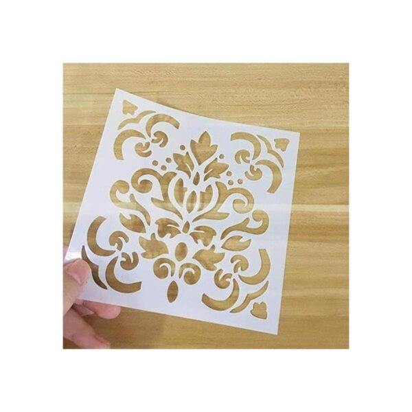 Plantilla de pintura Mandala reutilizable cortada con