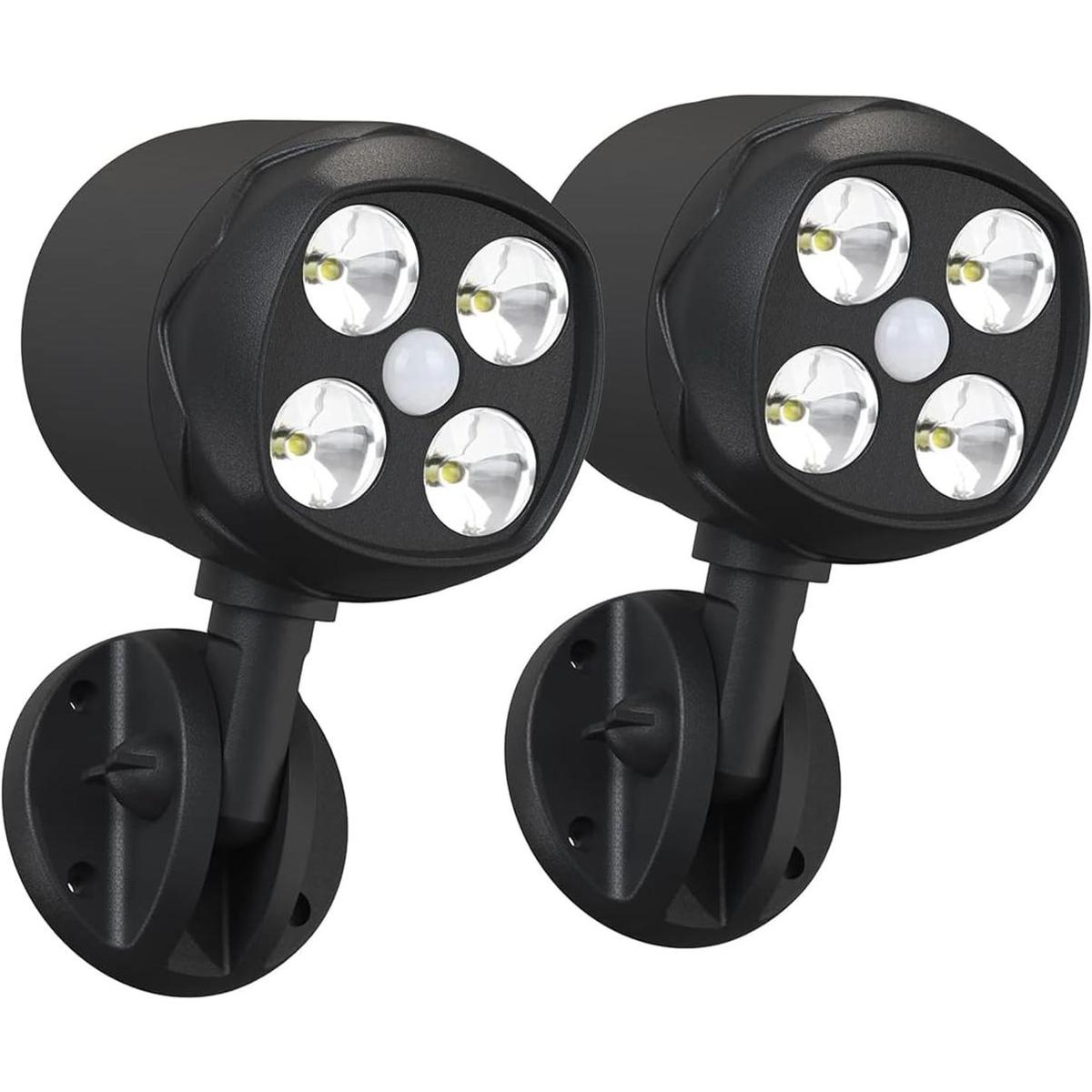 Luces para exteriores con sensor de movimiento con batería
