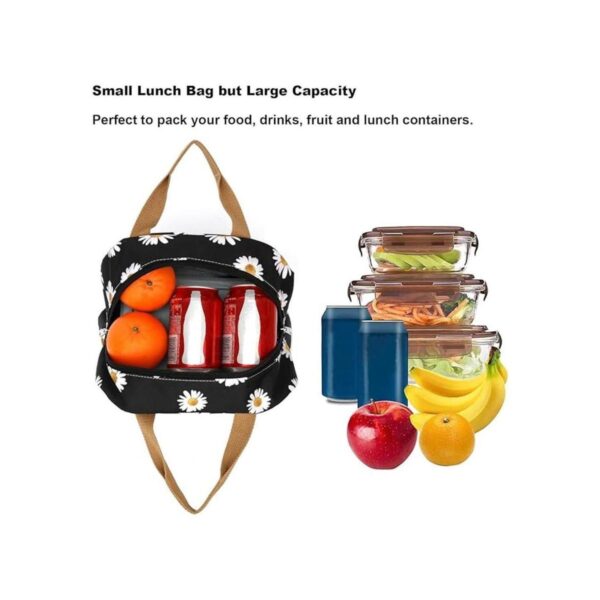 Bolsa de almuerzo floral para mujeres y niñas_2