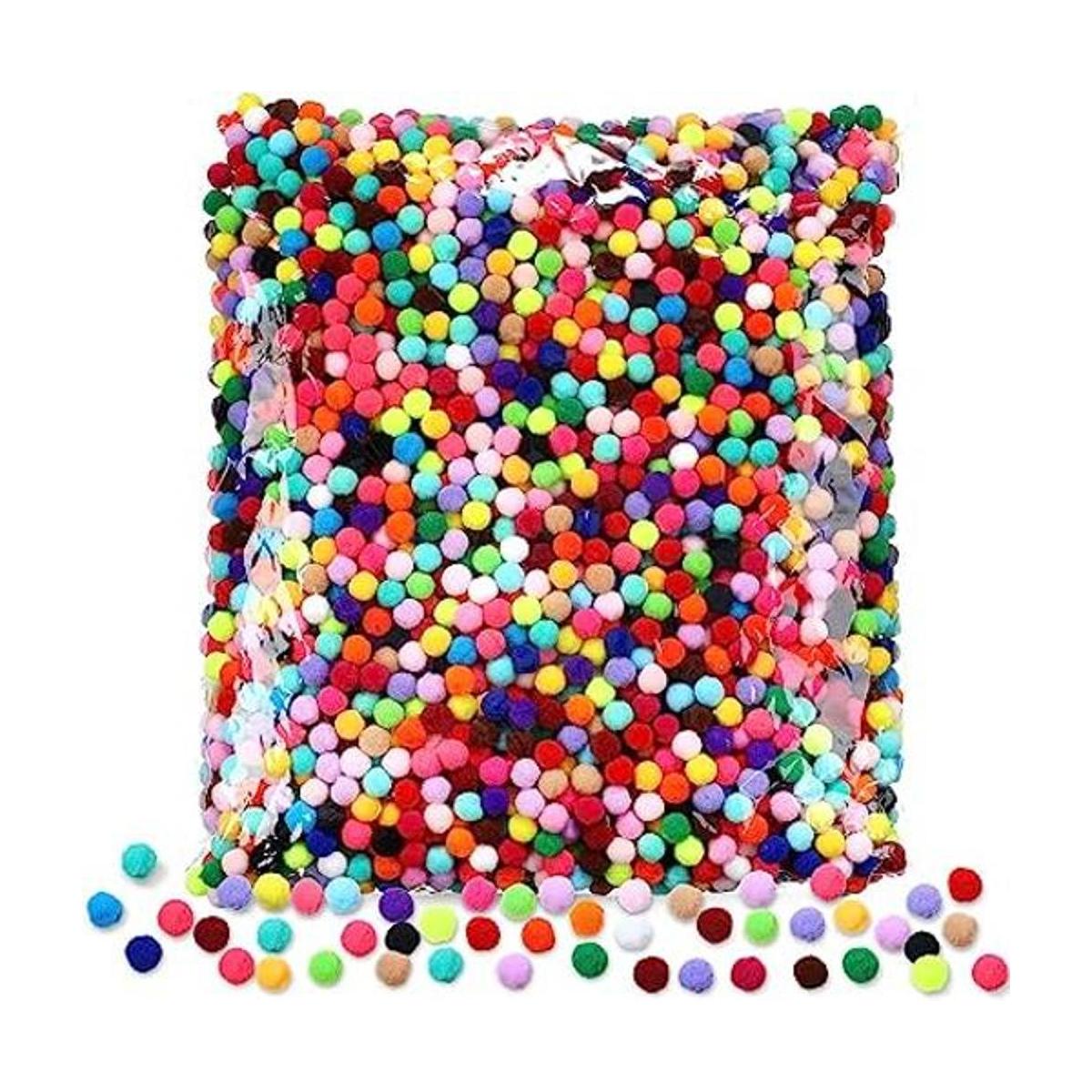 4000 pompones para manualidades varios pompones de 0.3