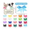 100 lazos para perros a granel con collar ajustable