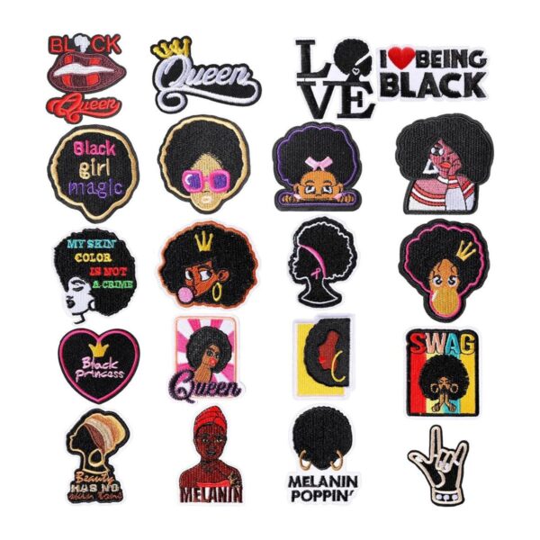 20 parches para niña negra parches para planchar para