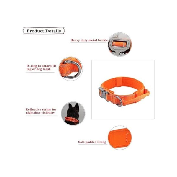 Yunleparks Collar táctico de nailon reflectante con