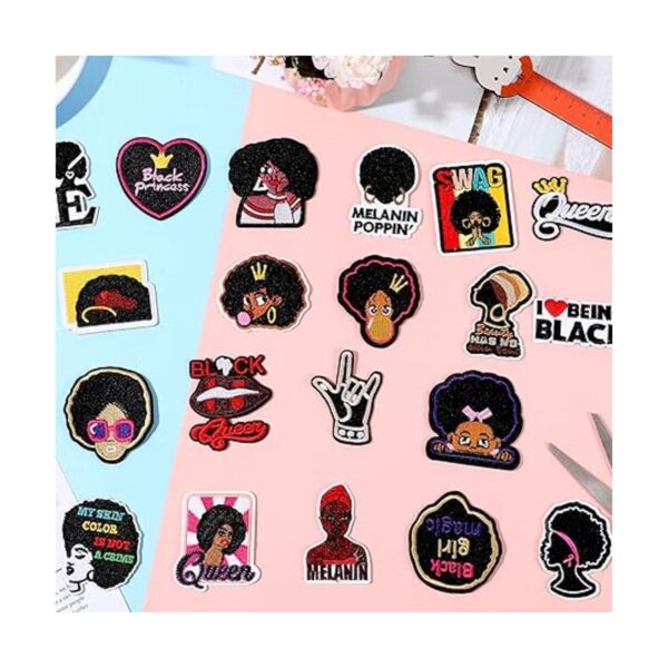20 parches para niña negra parches para planchar para