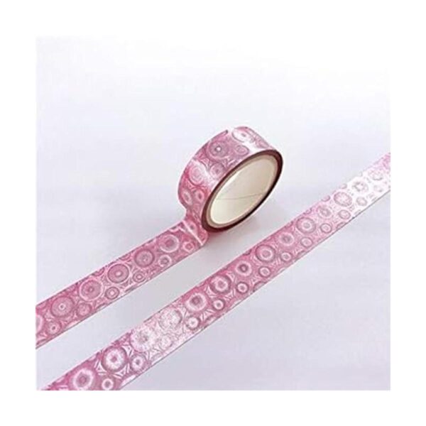 Juego de 8 rollos de cinta Washi con purpurina cintas