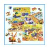 Puzzles de madera 4 en 1 para vehículos de construcción en_3