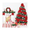 Yungyan Cinta de terciopelo de Navidad con alambre de