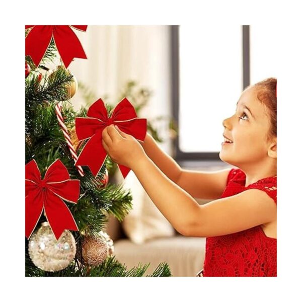 Yungyan Cinta de terciopelo de Navidad con alambre de