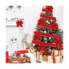 Yungyan Cinta de terciopelo de Navidad con alambre de