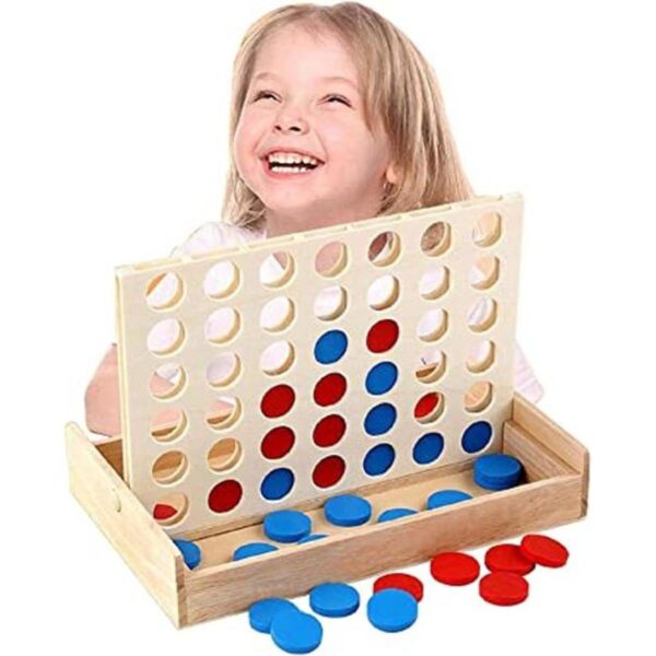 Juego de mesa de madera 4 en una fila plegable con 4_1