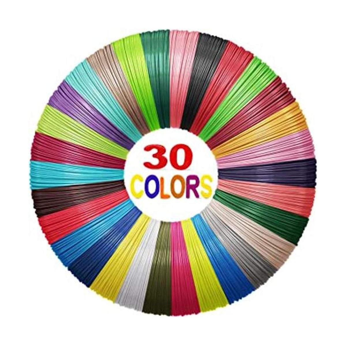 Recambios de filamento para bolígrafo 3D 30 colores