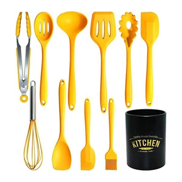 Juego de utensilios de cocina de silicona antiadherente