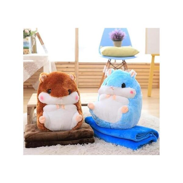YunNasi Cojín de peluche para hámster con manta 19.6_2