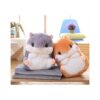 YunNasi Cojín de peluche para hámster con manta 19.6_3