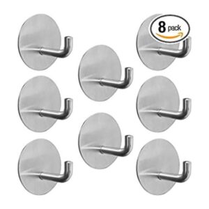 Ganchos de pared adhesivos plateados para toallas_1
