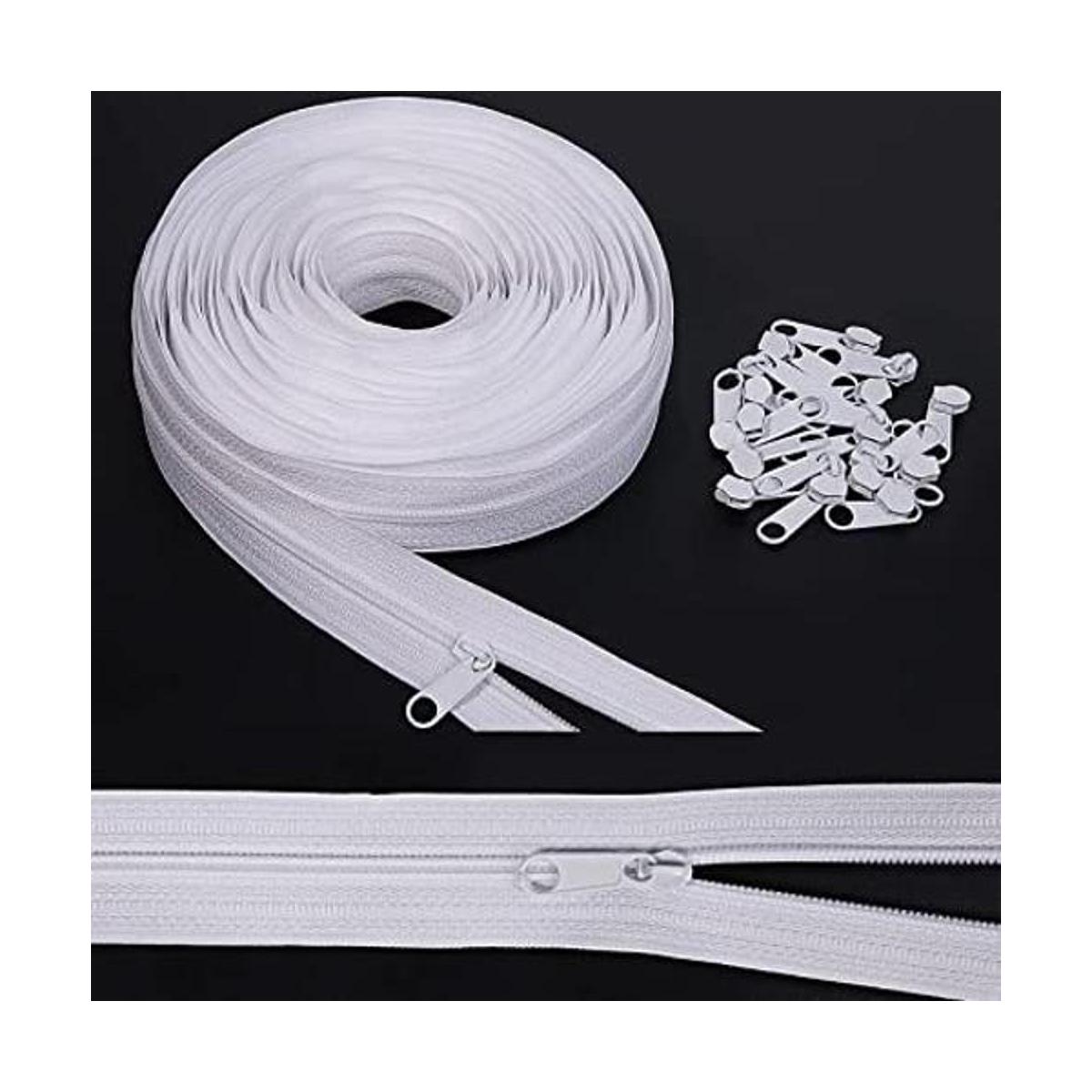 MiniRed 3 Blanco Cremallera a granel de 10 yardas