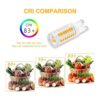 YUIIP Bombilla LED G9 equivalente a 4 W 40 W base G9