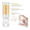 YUIIP Bombilla LED G9 equivalente a 4 W 40 W base G9