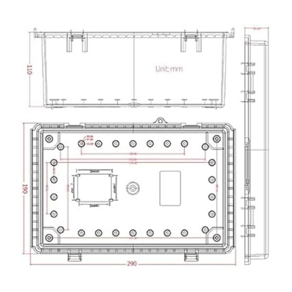 MAKERELE Caja de conexiones impermeable con cubierta_2