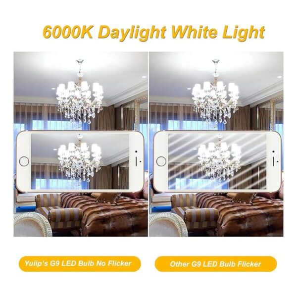 Bombilla LED G9 de 7 W regulable 50 W 60 W equivalente