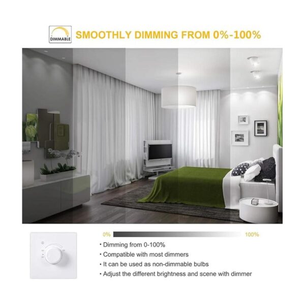Bombilla LED G9 de 7 W regulable 50 W 60 W equivalente