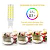 Bombilla LED G9 de 7 W regulable 50 W 60 W equivalente